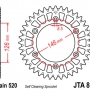 JT звезда цепного привода JTA808.51 (цепь 520)