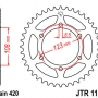 JT звезда задняя JTR1133.52 (цепь 420)