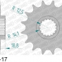 AFAM 166600-17 звезда передняя BMW F650 GS, BMW F800 GS (ведущая) стальная, цепь 525, (JTF704.17 wrong)
