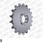 AFAM 20802-18 звезда передняя HONDA CB 1100 (ведущая) стальная, цепь 530 (NA YET)