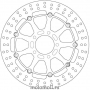BREMBO диск тормозной 78B40875 для мотоцикла SUZUKI GSX, TL R, TL S