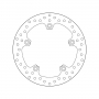 BREMBO диск тормозной 68B407G0 для мотоцикла BMW C600