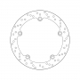 BREMBO диск тормозной 68B407E4 для мотоцикла Yamaha FZ, FZR, FZX, RD, T-MAX, XJ, XJR, XT, XV