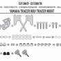 Крепление KAPPA D2139KITK (аналог GIVI D2139KIT) для ветрового стекла Kappa 2139DTK (GIVI 2139DT) на мотоциклы YAMAHA Tracer 900 '18-20