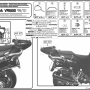 Крепление боковых кофров KAPPA KL257 (аналог GIVI PL257) на HONDA VFR800 1998-2001 годов (кроме кофров KAPPA K33N, GIVI V35 и V37).