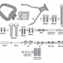 Крепление верхнего кофра KAPPA KR2149 (аналог GIVI SR2149) на скутеры YAMAHA X-MAX 125 2018-2022, X-MAX 300 2017-2022, Tricity 300 2020-2024 годов.