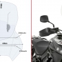 Стекло GIVI AF3112B AIRFLOW для SUZUKI DL 650 V-Strom (17 > 24) / Максимальная высота 50см, ширина 43см.