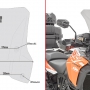 Ветровое стекло KAPPA KD7706S (аналог GIVI D7706S) затемненное для KTM 1290 SUPER ADVENTURE S и R '17-'20 г/Размеры стекла 38см х 40см (H x W).