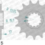 AFAM 20612-15 звезда передняя HONDA CBR 1000, 600, CRF 1000 (ведущая) стальная, цепь 525 (JTF1370.15)