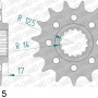 AFAM 52902-15 звезда передняя DUCATI 1199 Panigale (ведущая) стальная, цепь 520