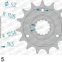 AFAM 52613-15 звезда передняя DUCATI Monster, Supersport, Multistrada (ведущая) стальная, цепь 525 (JTF741.15)